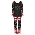 thumbnail image 4 of Lorytime Christmas Pjs Set for Women Red Wine Glass Long Sleeved Crew Neck Tops Elastic Waist Pants Soft Sleepwear, 4 of 6