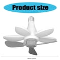 thumbnail image 5 of Ceiling Fan With Light Easy Installation E27/E26/B2 Socket For Workshop Comfort, 5 of 11