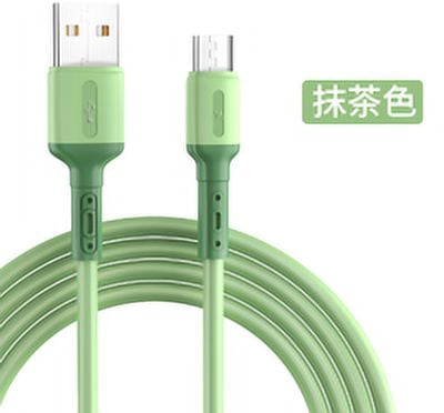 Charging Cable Mobile Phone 3A Output USB charging cable 3A Charging Cord Phone USB Power Cable, Green, Type-c, 1.5m