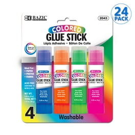 Colorations® Best-Value Washable Purple Glue Sticks, Large (.88 oz.) - Set  of 12 in a tray