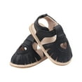 thumbnail image 4 of Douhoow Summer Infant Girls Sandals Baby Soft Sole Princess Flats Heart Cutout Walking Shoes 0-24 Months, 4 of 7