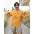 thumbnail image 2 of Cherry Cherry Hello Summer Sweatshirt Women -Image by Shutterstock, Female Small, 2 of 4