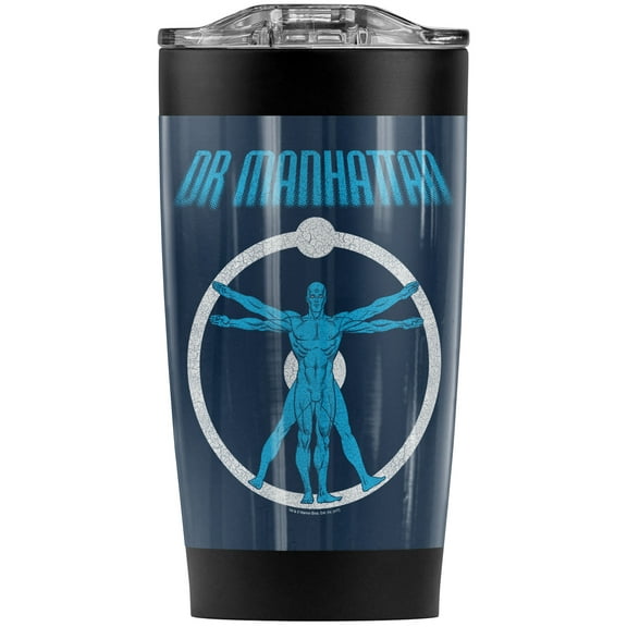 Watchmen Dr. Manhattan Anatomy Stainless Steel Tumbler 20 oz Coffee Travel Mug/Cup, Vacuum Insulated & Double Wall with Leakproof Sliding Lid | Great for Hot Drinks and Cold Beverages