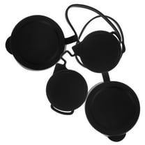 QIFULL 3Pcs Durable Rubber Binocular Lens Covers Waterproof Eyepiece Protection for Travel