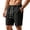 Black, variant on hlysgo Mens Texture Elastic Waist Shorts Big and Tall Drawstring Lightweight Short Casual Summer Beach Shorts with Pockets Navy,2xL