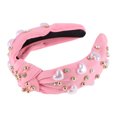thumbnail image 4 of Accesorios para el cabello con diadema anudada de 1 pieza para mujeres en color rosa, 4 of 5