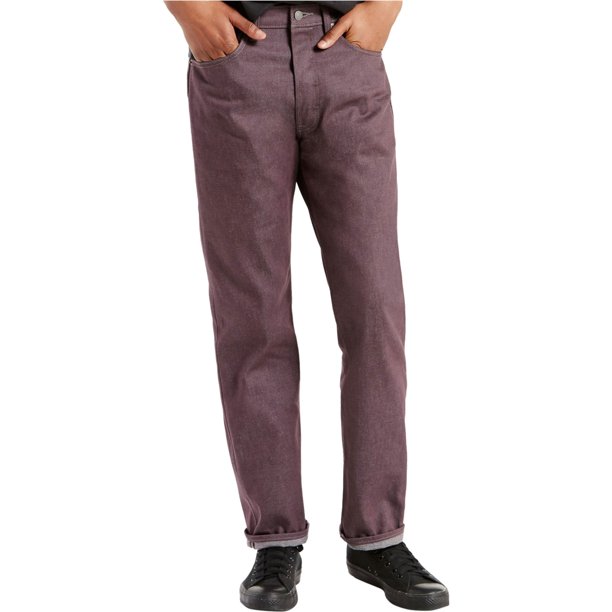 Levi's 501 Regular Fit Jeans para Hombre, P?rpura, 36W x 30L Levis Ajuste regular