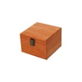 thumbnail image 4 of Caja de almacenamiento de madera Sunnimix Vitrina de joyería Organizador para baratija 14x14x10cm, 4 of 8