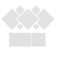 thumbnail image 1 of Etiqueta de pared tridimensional con forma de pastilla, calcomanía de pared para sala de estar, sofá, mesita de noche, decoraciones plateadas, 1 of 14