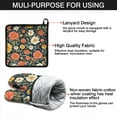 thumbnail image 7 of Pioneer Flower Kitchen Oven Mitt and Pot Holder Sets 2 Pcs for Baking, Cooking and Grilling, Heat Resistant Up To 392 °F, 7 of 7