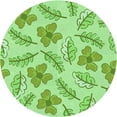 thumbnail image 1 of Ahgly Company Machine Washable Indoor Square Transitional Jade Green Area Rugs, 3' Square, 1 of 7