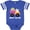Football Blue and White, variant on Inktastic Happy Easter Bunny Delivering Easter Eggs Boys or Girls Baby Bodysuit
