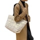 thumbnail image 1 of Bolso De Plumón Para Mujer De Otoño E Invierno, Bolsos De Un Solo Hombro De Color Sólido, Bolso De Celosía Rombal De Gran Capacidad sonducket AP006309-02, 1 of 6