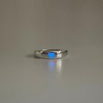 thumbnail image 1 of Tendencia azul verde amor corazón anillos luminosos para Mujeres Hombres Retro pareja anillos que brillan en plata oscura Color anillos de dedo ajustables Gao Jinjia LED, 1 of 2