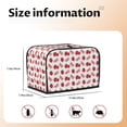 thumbnail image 5 of Daiia Strawberry Pattern 2 slice Toaster Cover, Toaster Appliance Dust-proof Cover For Kitchen Small Appliance Dust Cover and Fingerprint Protection, 5 of 7