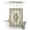 floralXM7364, variant on No Hook Shower Curtain with Built-in Rings - Boho Vintage Washable Waterproof Fabric Bathroom Curtains for Hotel,Rentals, Stall 36 X 72 Inch , Ethnic Tribal Floral Pattern Green Beige