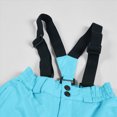 thumbnail image 6 of HCNTES Toddler Boy Girl Snow Pants Windproof Soft Pants Warm Winter Bib Overalls Thick Ski Trousers Snowsuit(Light Blue,6-7 Years), 6 of 9