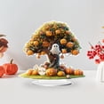 thumbnail image 5 of Halloween 2D Flat Acrylic Pumpkin Tree Statue Ornament with Stand - Desktop PUmpkin Ghost Skeleton Theme Desktop Decorations - Festival Decor for Bedroom, Living Room, Kitchen, Holiday Party Gifts, 5 of 5