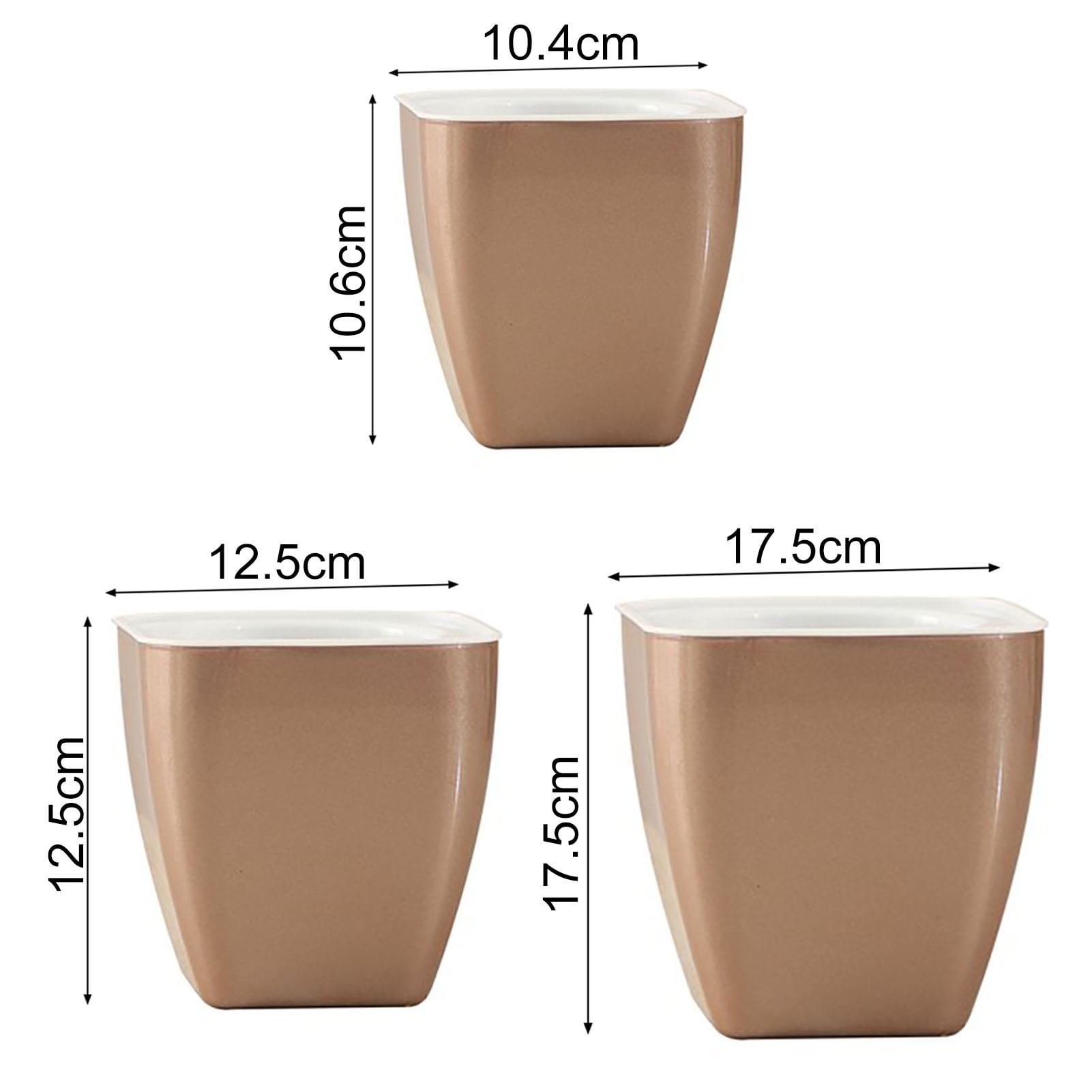 Cheer US Self Watering Pots for Indoor Plants, Flower Pots Outdoor, Self Watering Planter, Plant Pots with Decorative Stones, Flower Pot, Plant Pots Indoor, Flower Pots Indoor