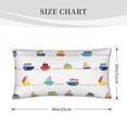 thumbnail image 2 of Kdxio Color Ships Pattern Pillowcase with Envelope Closure,20" x 36" Pillow Cases,Gifts for Men or Women-No pillow, 2 of 5