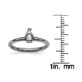 thumbnail image 4 of Sterling Silver Black-Plated Penguin Ring, 4 of 7
