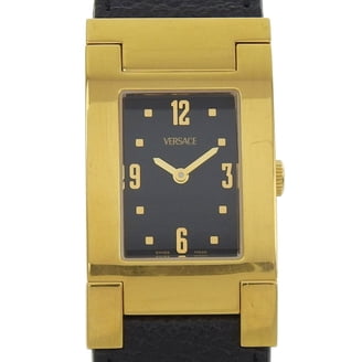 Versace ASQ99 Quartz Watch, Green Dial, Stainless Steel, Leather, Women\'s Pre-Owned Versace ASQ99 Quartz Watch, Green Dial, Stainless  main image 4