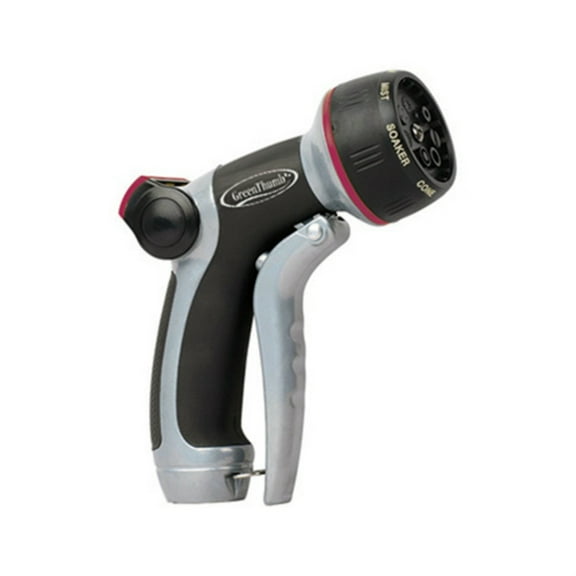 Green Thumb T311-GTDI 7-Pattern Hose Nozzle, Front-Trigger, Heavy-Duty Metal - Quantity 1