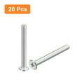 thumbnail image 3 of Uxcell M5x0.8x45mm 20 Pack Metal Flat Round Head Screws Phillips Drive Machine Bolt, 3 of 5