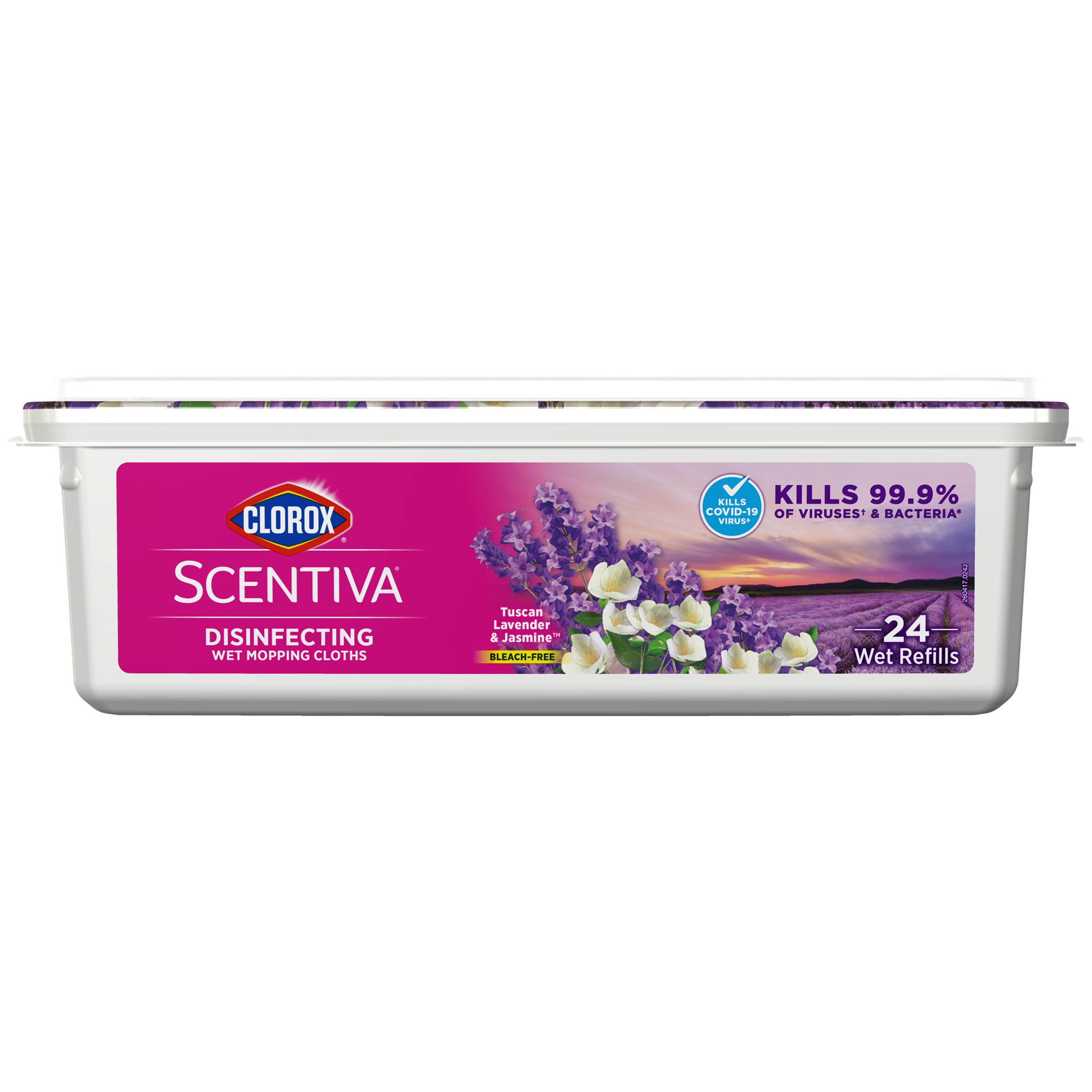 Clorox Scentiva Disinfecting Wet Mopping Cloths, Tuscan Lavender