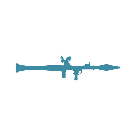 RPG Sticker Decal Die Cut - Self Adhesive Vinyl - Weatherproof - Made in USA - Many Color and Sizes - rocket propelled grenade