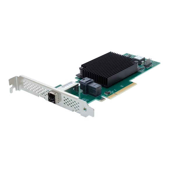 ATTO ExpressSAS H1244GT - Storage controller (RAID) - 8 Channel - SATA 6Gb/s / SAS 12Gb/s - low profile - RAID RAID 0, 1, 10, 1E - PCIe 4.0 x8