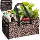 thumbnail image 1 of HAYANMuzale Reusable Grocery Bags Extra Large Utility Tote Bag with Wire Frame Heavy Duty Shopping Bags with Handles for Groceries Sturdy Grocery Totes with Pockets for Car Trunk Storage Laundry, 1 of 1