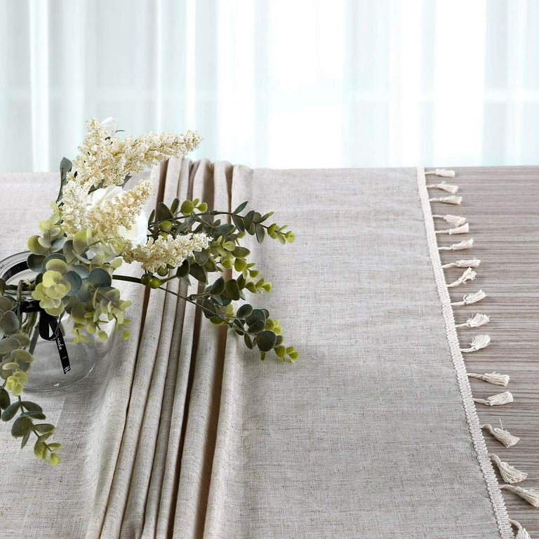  ZYBW Simple Modern Cotton Tassel Checkered Tablecloths