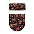 thumbnail image 5 of HELLHERO Glasses-Wearing Yaks Hearts Bathroom Toilet Lid Cover Set, Stretch Fit Dust-Proof Elastic Fabric Bathroom Toilet Cover Set, 5 of 8