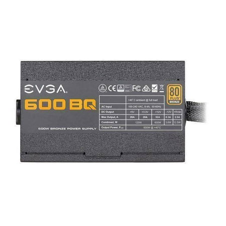 EVGA SuperNOVA 600 BQ 110-BQ-0600-K1 600W 80 PLUS BRONZE Power Supply
