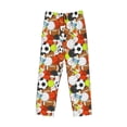 thumbnail image 2 of Vsdgher Colorful Balls Print Mens Pajama Pants Sleep & Lounge Pants, PJ Bottoms With elastic waistb and Pockets, 2 of 5