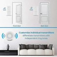thumbnail image 4 of Wireless Doorbell, USB Powered IP55 Waterproof Doorbell with Night Light, 5 Level Volume, 4 of 5