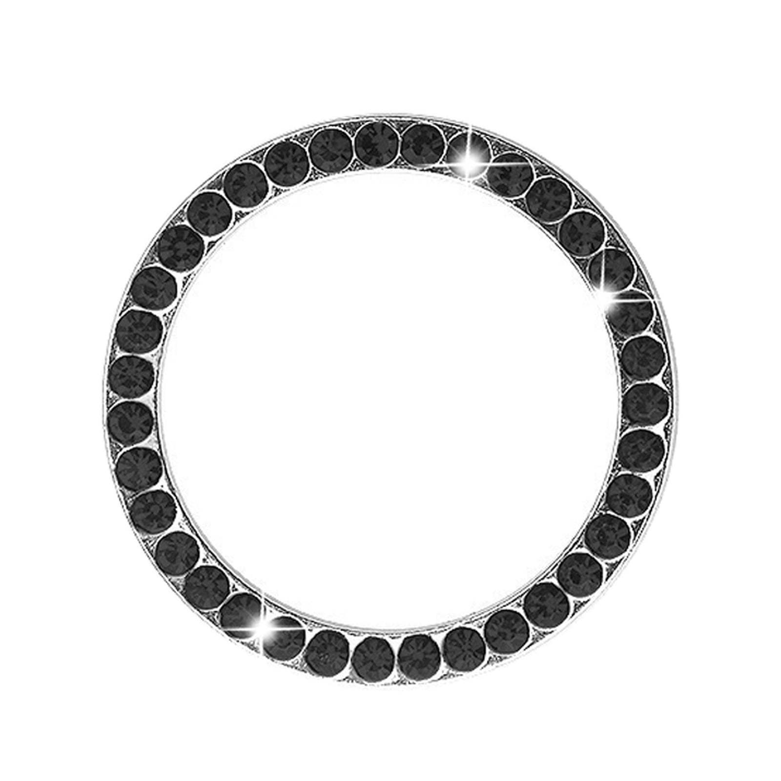 aiyuq.u bling car rhinestone ring emblem sticker car interior