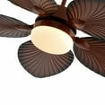 thumbnail image 6 of Miumaeov Metal Ceiling Fan Rustic Farmhouse Light with Remote 3 Color Changing and 3 Speed Setting Brown AC 110-120V 52Inch, 6 of 14
