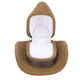 thumbnail image 1 of Caja de joyería para sombrero, diseño de clase mundial de la caja de regalo del anillo de la caja del anillo de la joyería en forma de sombrero portátil, 1 of 8