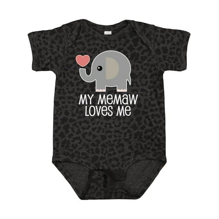 

Inktastic Memaw Loves Me Grandchild Gift Baby Boy or Baby Girl Bodysuit