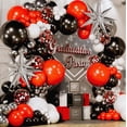 thumbnail image 2 of Kit de arco de globos SHERYL DECOR rojo, negro y blanco con globos, 2 of 8