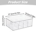 thumbnail image 2 of Cozeii Clear Tea Bag Organizer, Desktop Storage Box with Lid, Transparent, Dust-Proof, for Coffee Pods, Small Items, Card Compartments, Easy Find Teabag Holder, Home Organization, 2 of 7