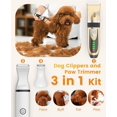 thumbnail image 2 of Dog Clippers and Paw Trimmer Kit 2 in 1 Low Noise Cordless Dog Clippers for Grooming Pet Hair Trimmers for Small and Large Dogs Cats Animals, 2 of 7