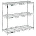 thumbnail image 4 of Global Industrial (3) Shelf Media Stand, Chrome, 42 x 14, 4 of 4