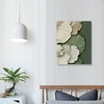thumbnail image 4 of ERAPDAUR Abstract Green Wall Art Mid Century Texture Wall Decor Posters Pictures Modern Minimalist Sage Green Ginkgo Leaf Canvas Paintings Prints for Bedroom Living Room Decoration 12x16 in, 4 of 5