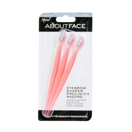 About Face Eyebrow Shaper Precision Disposable Razors, 3 Ct