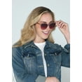 thumbnail image 4 of Foster Grant Women's Square Fashion Sunglasses Purple, 4 of 5