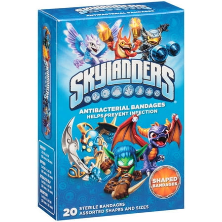 Skylanders Antibacterial Bandages, 20 Count