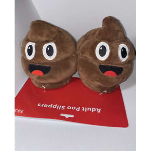 Adult Poo Poop Emoji Slippers Medium Size 7 8
